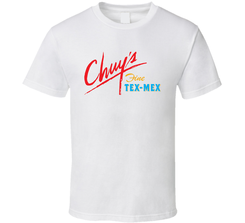 Chuy's Fine Tex Mex Grill Mexican Food Restaurant Logo White Unisex T Shirt Chuy's Fine Tex Mex Grill Mexican Food Restaurant Logo White Unisex T Shirt