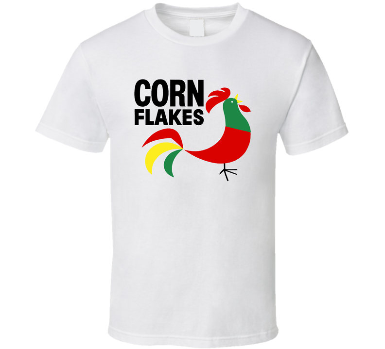 Cornelius The Rooster Corn Flakes Cereal White Unisex T Shirt Cornelius The Rooster Corn Flakes Cereal White Unisex T Shirt