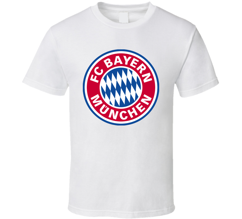 Fc Bayern Munich Munchen Germany Soccer Logo White Unisex T Shirt Fc Bayern Munich Munchen Germany Soccer Logo White Unisex T Shirt