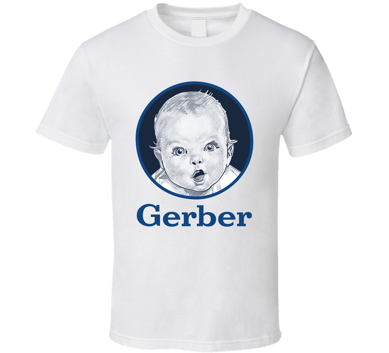 Gerber Baby Supplies Mascot White Unisex T Shirt Gerber Baby Supplies Mascot White Unisex T Shirt