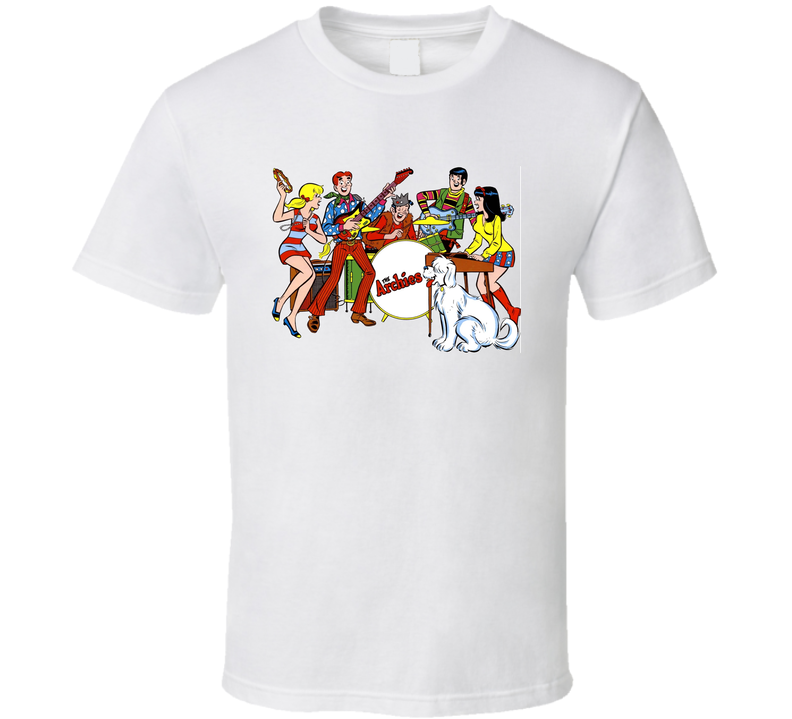 The Archies Fictional Music Group Fan White Unisex T Shirt The Archies Fictional Music Group Fan White Unisex T Shirt