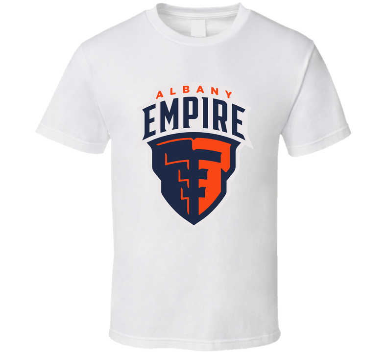Albany Empire Arena Football League Team Sports Fan Logo White Unisex T Shirt Albany Empire Arena Football League Team Sports Fan Logo White Unisex T Shirt