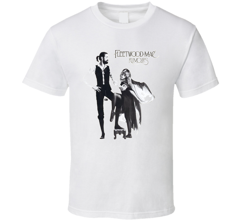 Fleetwood Mac Rumors Album Cover White Unisex T Shirt Fleetwood Mac Rumors Album Cover White Unisex T Shirt