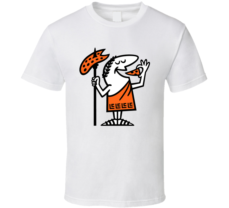 Little Caesars Pizza Fast Food Mascot White Unisex T Shirt