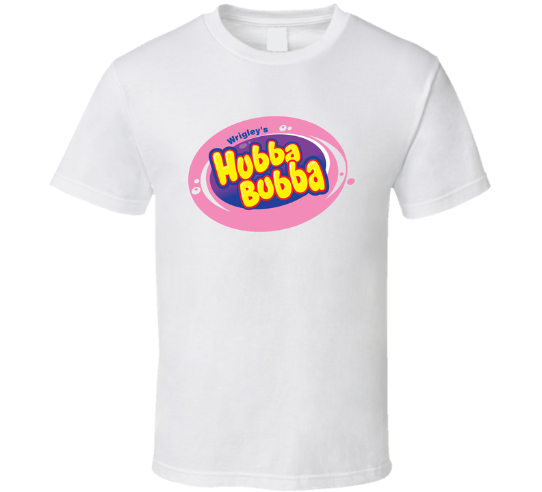 Hubba Bubba Chewing Gum Favorite Candy White Unisex T Shirt Hubba Bubba Chewing Gum Favorite Candy White Unisex T Shirt