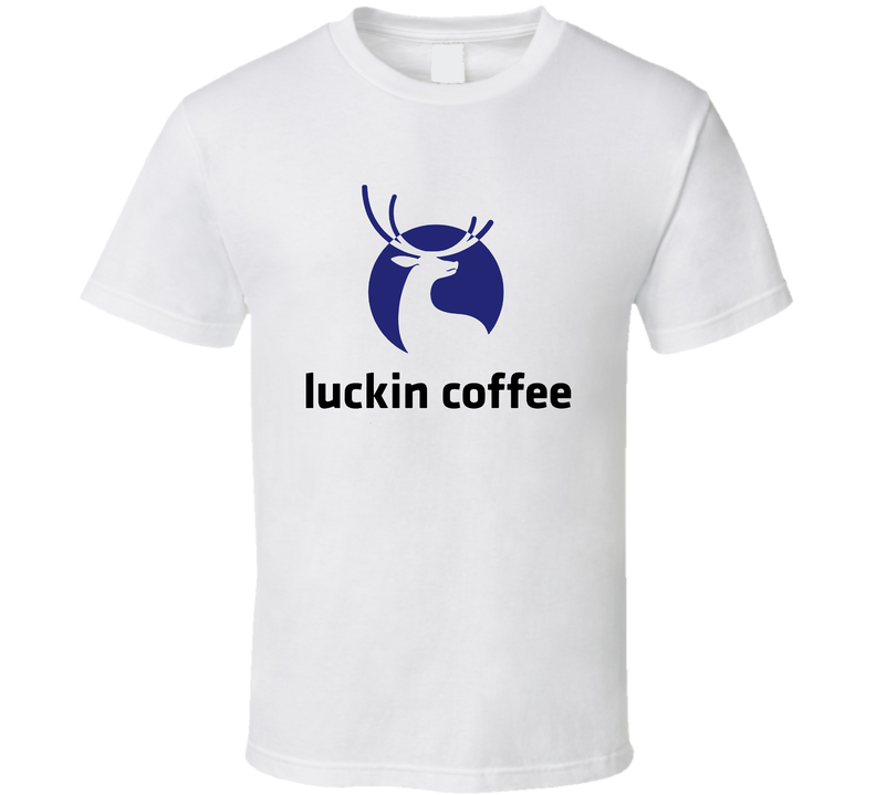 Luckin Coffee Inc Nasdaq Company Logo Employee Fan White Unisex T Shirt Luckin Coffee Inc Nasdaq Company Logo Employee Fan White Unisex T Shirt