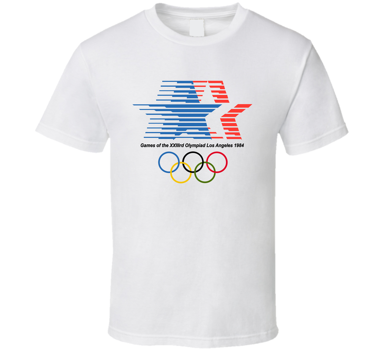 Los Angeles Olympiad 1984 Olympic Games Sports Fan White Unisex T Shirt