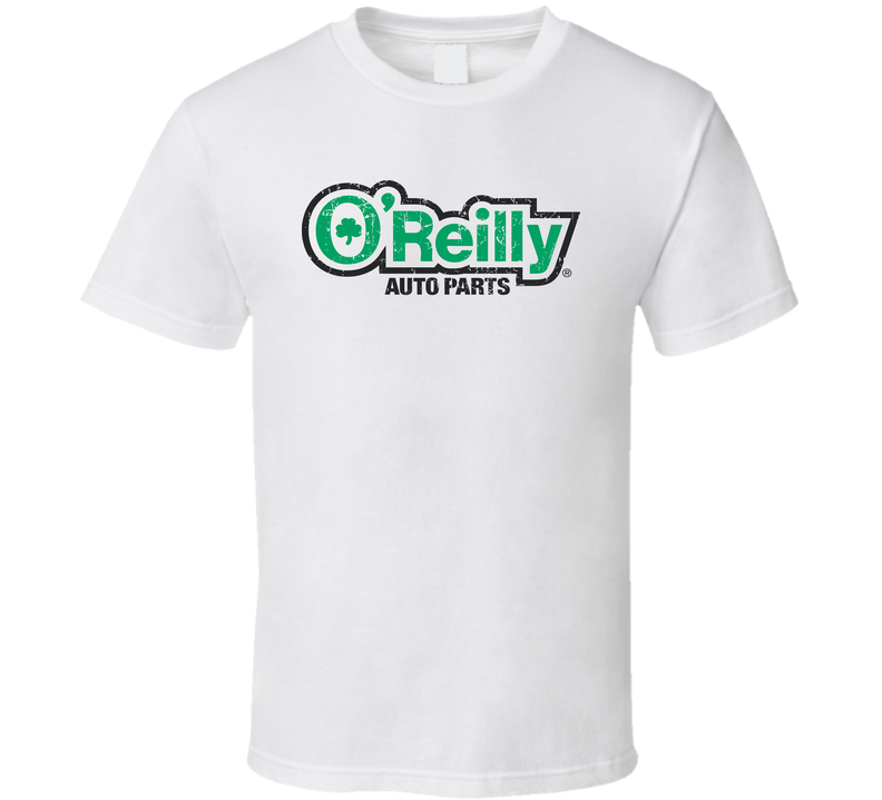 O'reilly Auto Parts Automobile Car Truck Motorcycle Cool Distressed Style Brand Logo Emblem White Unisex T Shirt