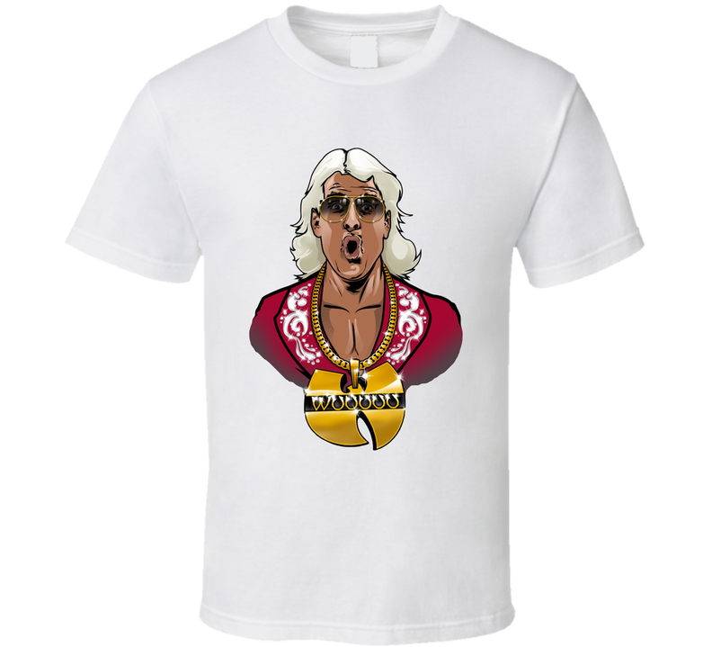 Ric Flair Wutang Chain Funny Wrestling Fan White Unisex T Shirt Ric Flair Wutang Chain Funny Wrestling Fan White Unisex T Shirt