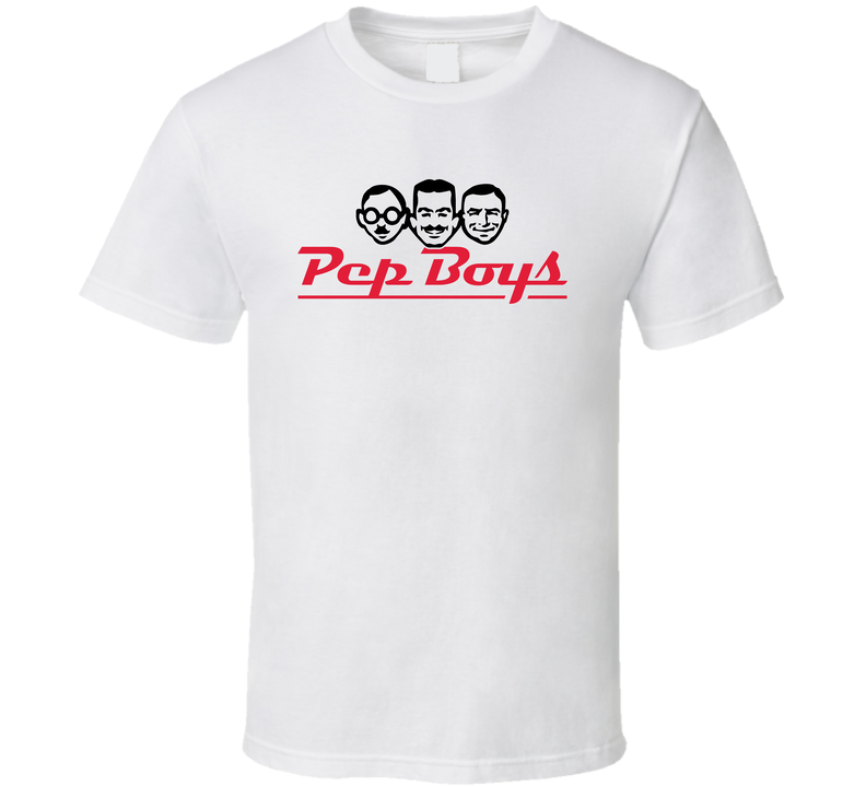Pep Boys Auto Parts Cool Car Enthusiast White Unisex T Shirt Pep Boys Auto Parts Cool Car Enthusiast White Unisex T Shirt