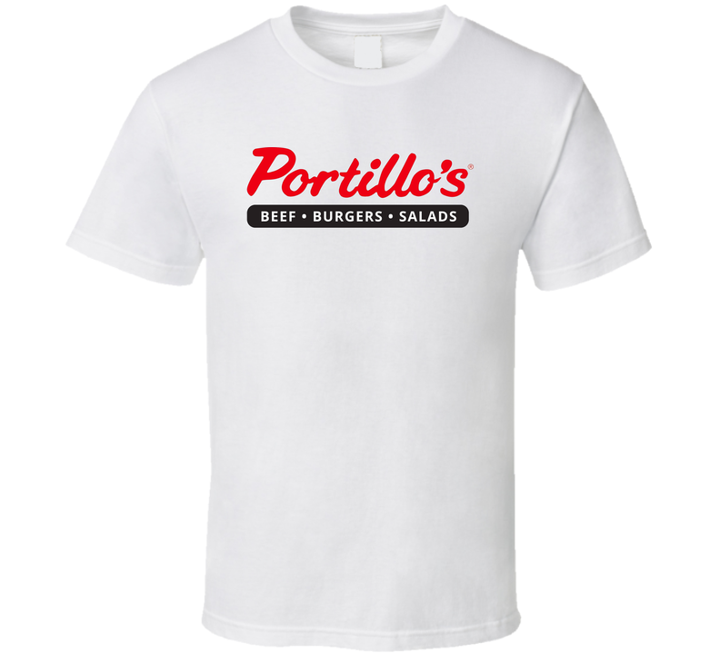Portillo Favourite Food White Unisex T Shirt Portillo Favourite Food White Unisex T Shirt