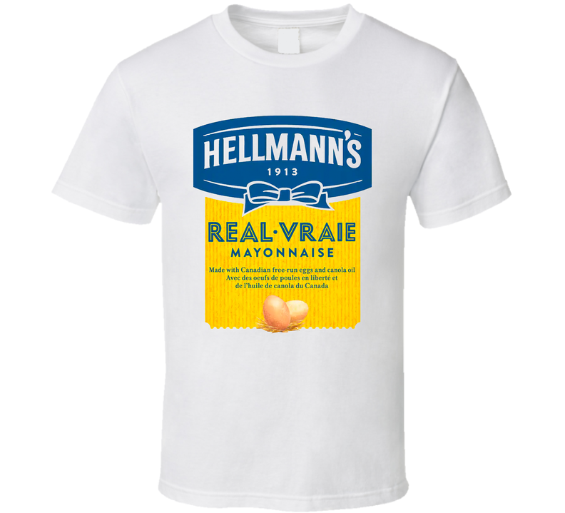 Hellmann's Real Mayonnaise Halloween Costume White Unisex T Shirt Hellmann's Real Mayonnaise Halloween Costume White Unisex T Shirt