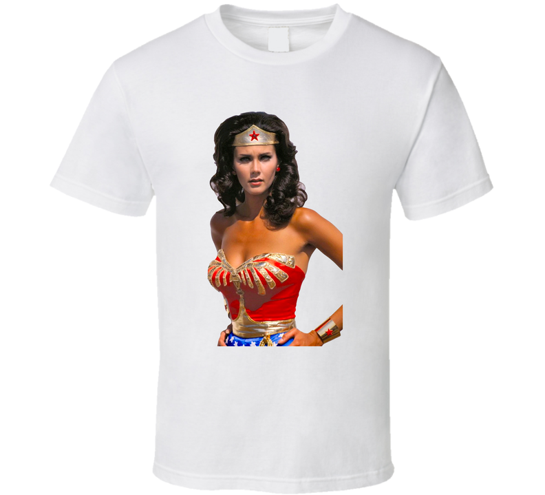 Lynda Carter Wonder Woman Tv Show White Unisex T Shirt Lynda Carter Wonder Woman Tv Show White Unisex T Shirt