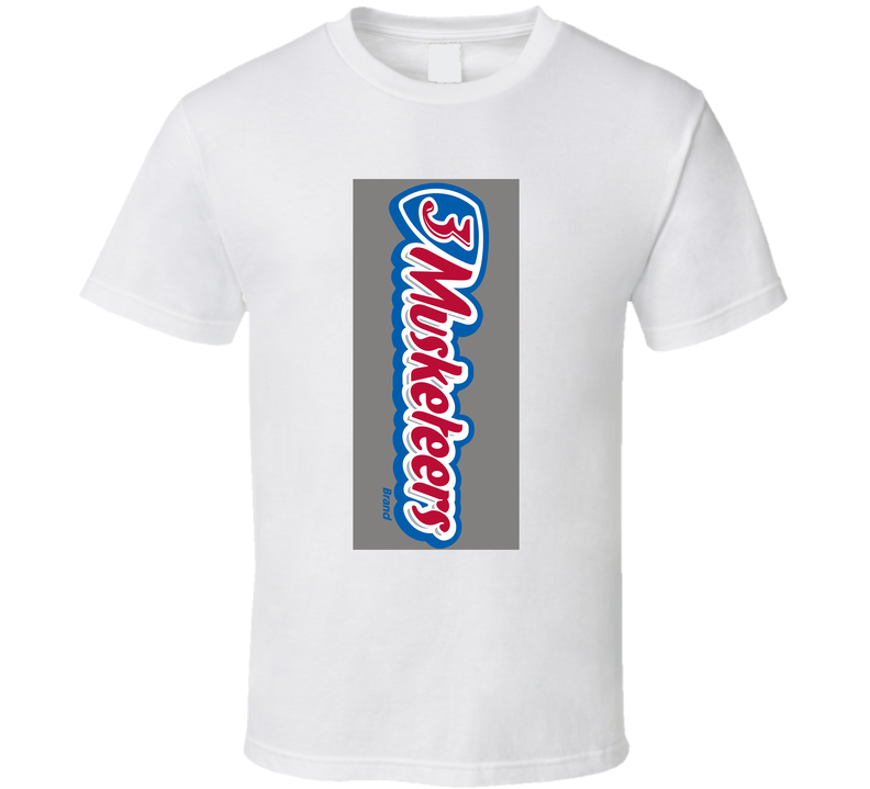 3 Musketeers Favorite Candy Wrapper Halloween Group Costume White Unisex T Shirt 3 Musketeers Favorite Candy Wrapper Halloween Group Costume White Unisex T Shirt