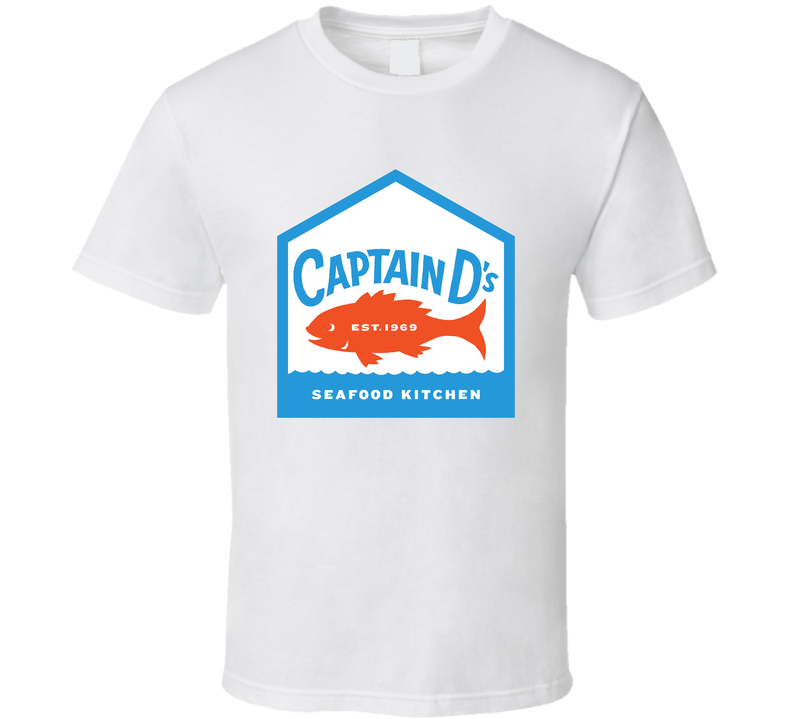 Captain D's Seafood Kitchen White Unisex T Shirt Captain D's Seafood Kitchen White Unisex T Shirt