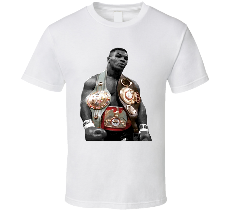 Mike Tyson Three Belts Greatest Fighter Cool Fan White Unisex T Shirt Mike Tyson Three Belts Greatest Fighter Cool Fan White Unisex T Shirt