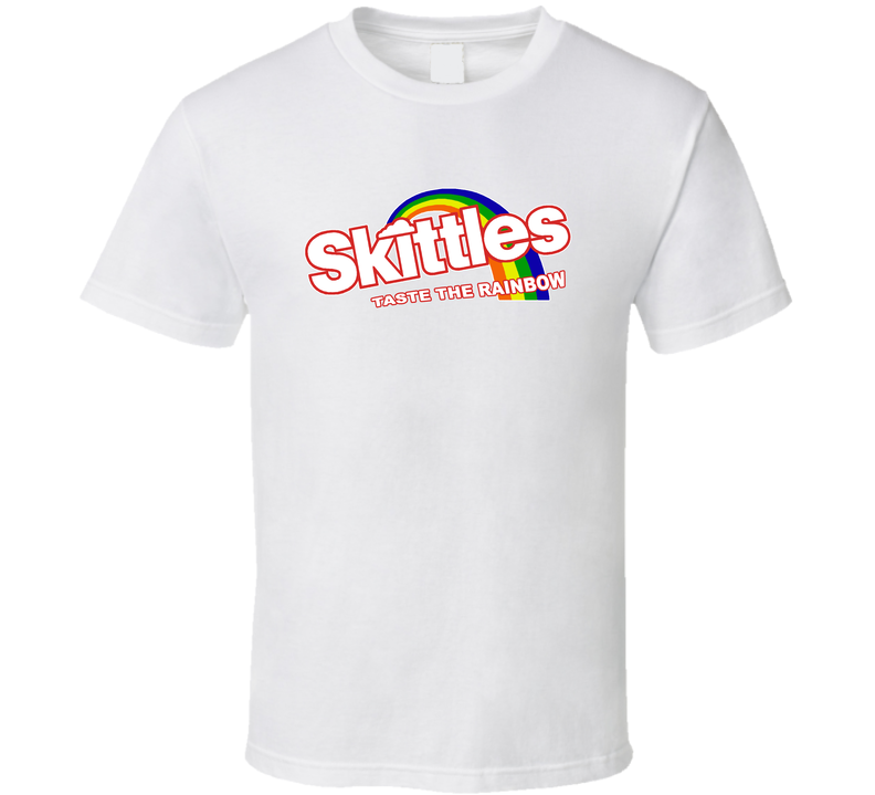 Skittles Taste The Rainbow Most Memorable Ad Slogan White Unisex T Shirt Skittles Taste The Rainbow Most Memorable Ad Slogan White Unisex T Shirt