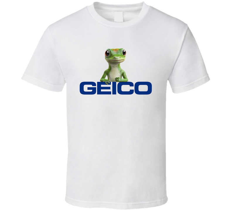 Geico Gecko Insurance Mascot White Unisex T Shirt Geico Gecko Insurance Mascot White Unisex T Shirt
