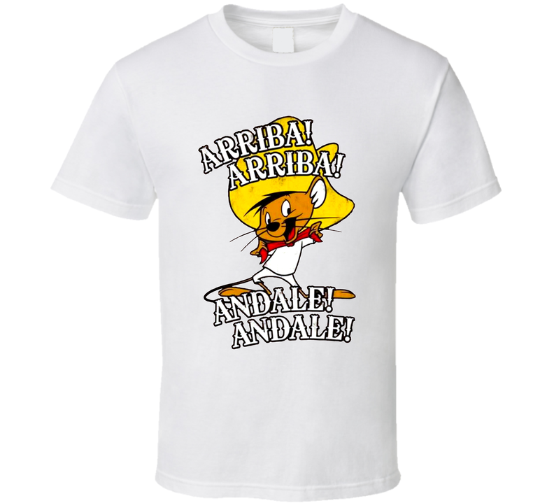 Speedy Gonzales Arriba Arriba Andale Retro Cartoon White Unisex T Shirt Speedy Gonzales Arriba Arriba Andale Retro Cartoon White Unisex T Shirt
