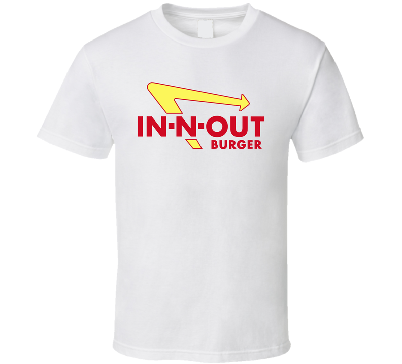 In And Out Burgers In N Out White Unisex T Shirt In And Out Burgers In N Out White Unisex T Shirt