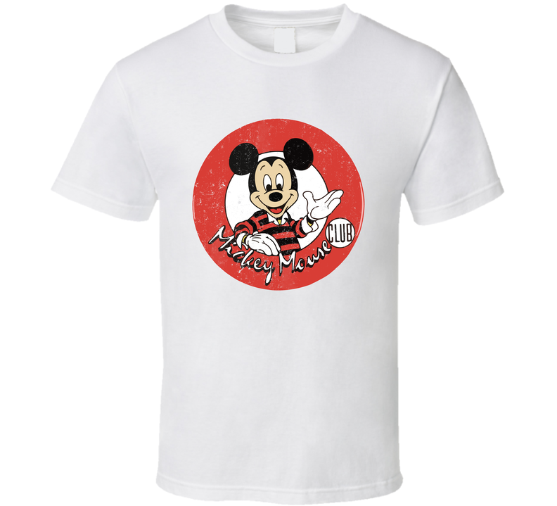 Mickey Mouse Club Retro Tv Show White Unisex T Shirt Mickey Mouse Club Retro Tv Show White Unisex T Shirt