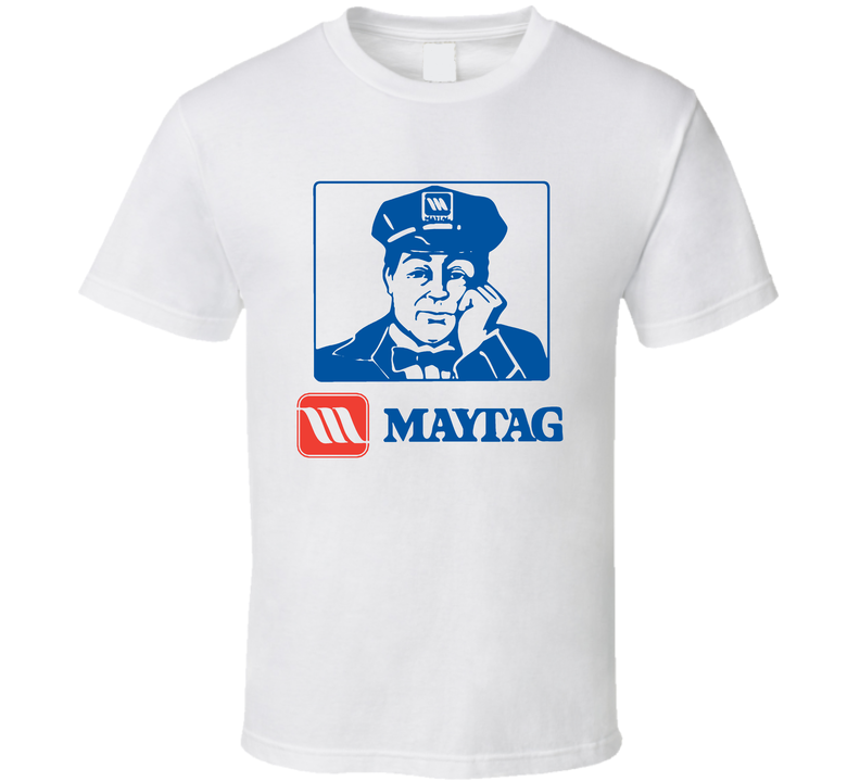 Maytag Repairman Appliance Repair Mascot White Unisex T Shirt Maytag Repairman Appliance Repair Mascot White Unisex T Shirt