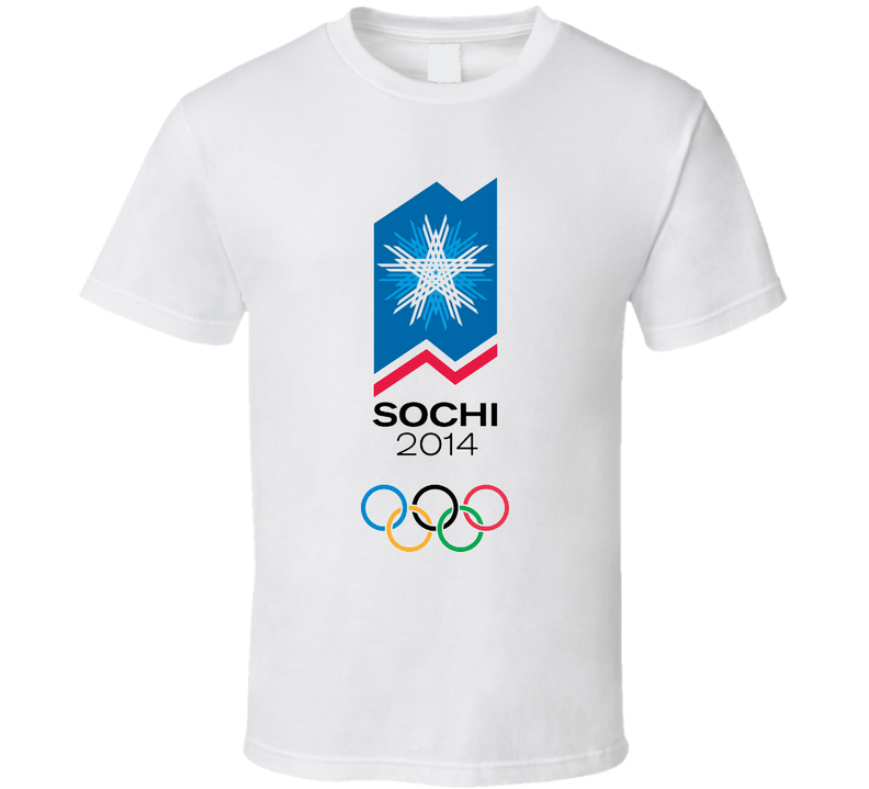 Sochi 2014 Winter Olympics White Unisex T Shirt Sochi 2014 Winter Olympics White Unisex T Shirt