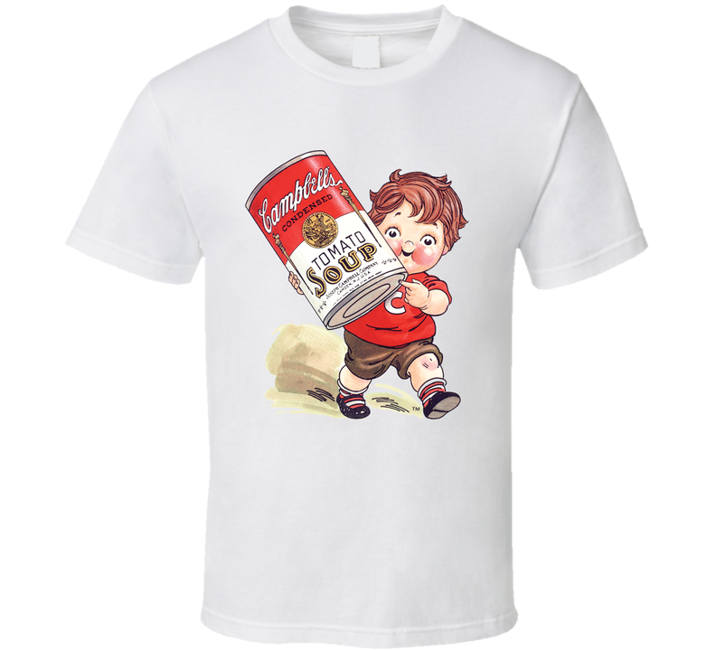 Campbell Soup Kid Food Mascot White Unisex T Shirt Campbell Soup Kid Food Mascot White Unisex T Shirt
