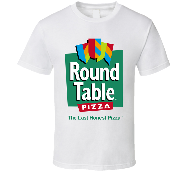 Round Table Pizza Favourite Food White Unisex T Shirt Round Table Pizza Favourite Food White Unisex T Shirt