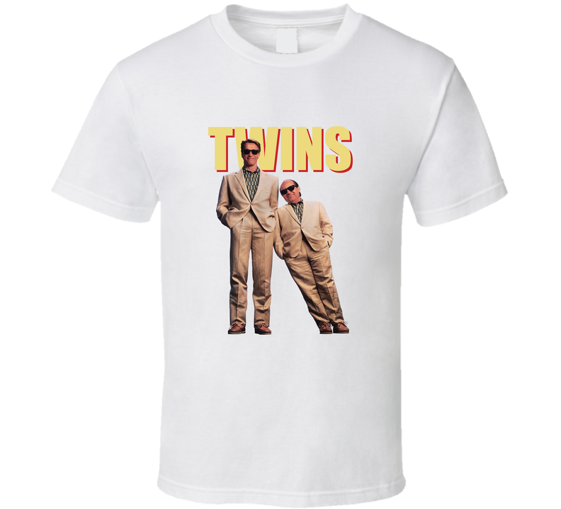 Twins Movie Arnold Schwarzenegger Danny Devito Favorite Movie Fan White Unisex T Shirt Twins Movie Arnold Schwarzenegger Danny Devito Favorite Movie Fan White Unisex T Shirt