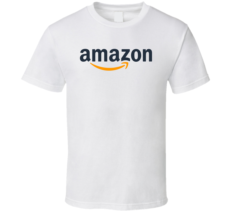 Amazon Online Marketplace Nasdaq Company Logo Employee Fan White Unisex T Shirt