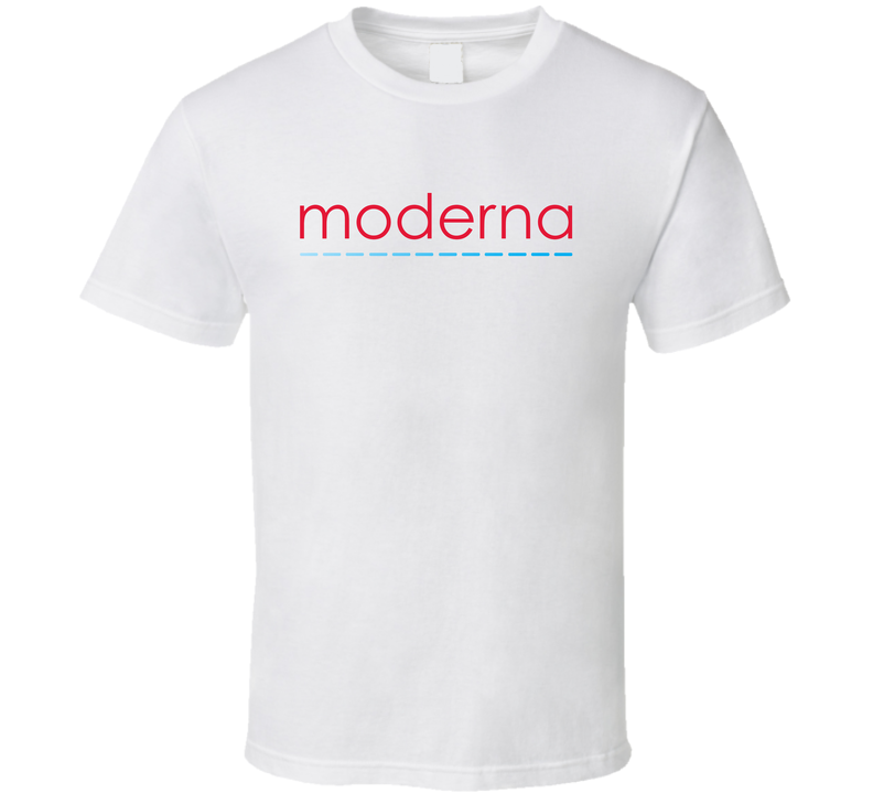 Moderna Inc Nasdaq Company Logo Employee Fan White Unisex T Shirt Moderna Inc Nasdaq Company Logo Employee Fan White Unisex T Shirt