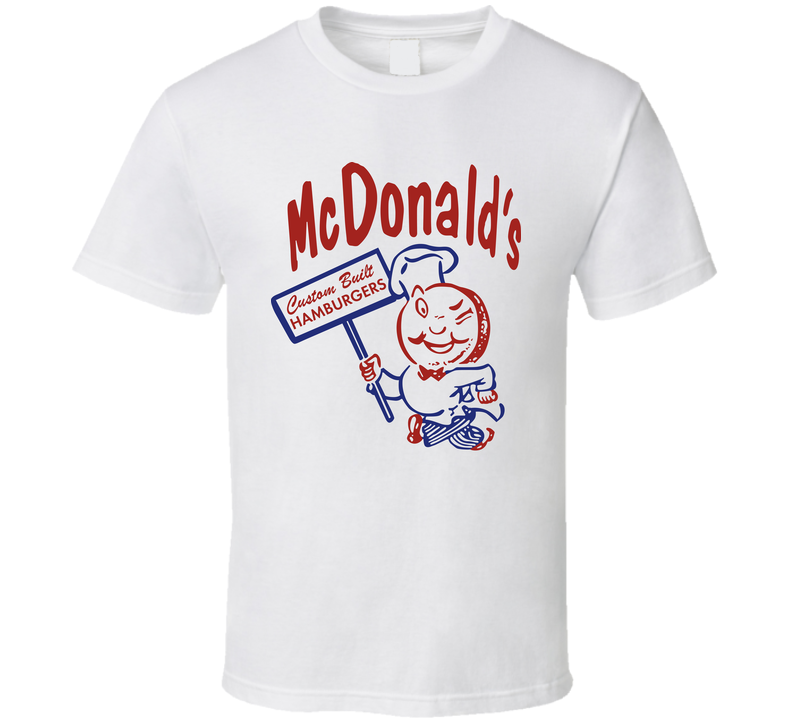 Mcdonald's Custom Built Hamburgers Retro Foodie Fan White Unisex T Shirt Mcdonald's Custom Built Hamburgers Retro Foodie Fan White Unisex T Shirt