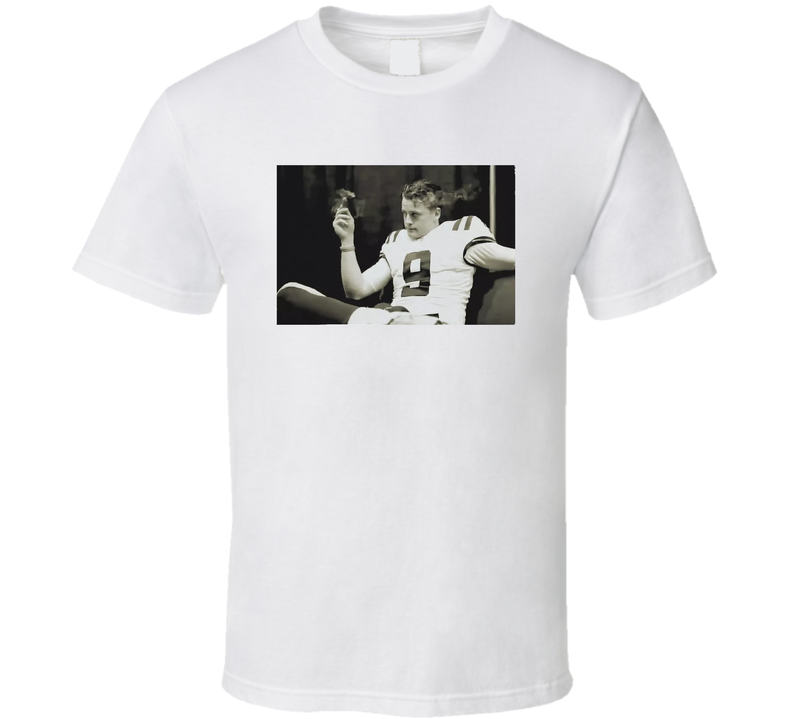 Joe Burrow Cigar Lsu Football Team Fan White Unisex T Shirt Joe Burrow Cigar Lsu Football Team Fan White Unisex T Shirt