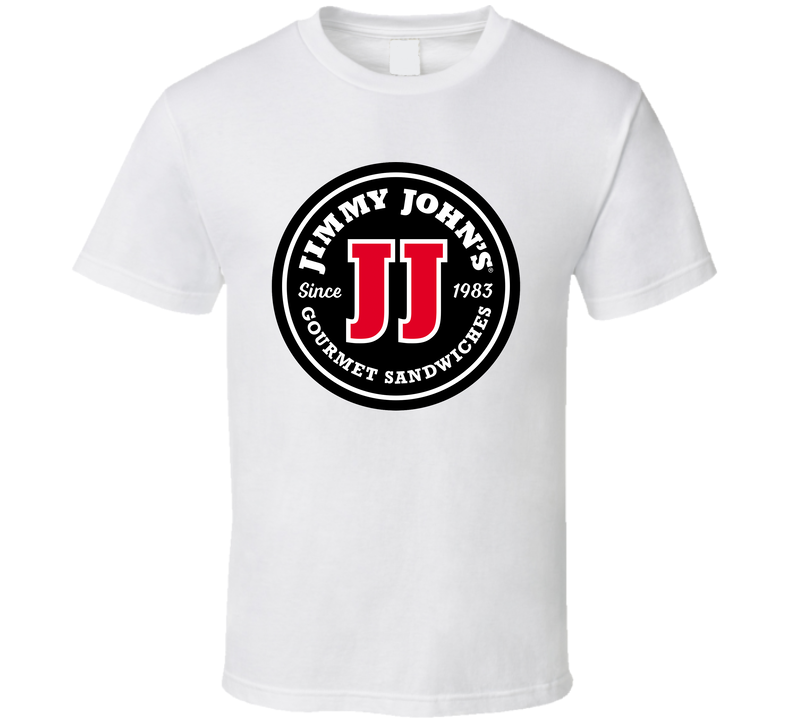 Jimmy John's American Favourite Food White Unisex T Shirt Jimmy John's American Favourite Food White Unisex T Shirt