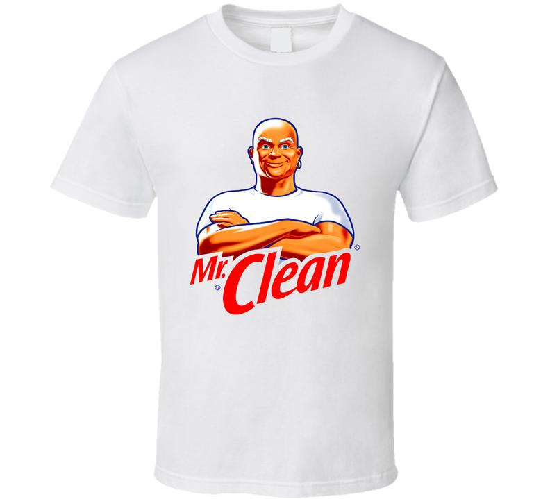 Mr Clean Logo Cleaning Product Fan White Unisex T Shirt Mr Clean Logo Cleaning Product Fan White Unisex T Shirt