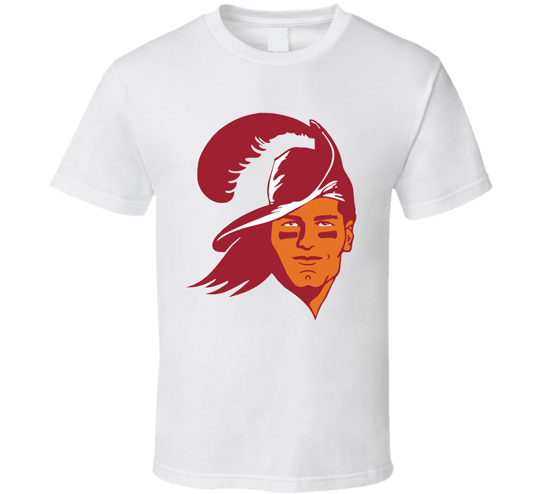 Tom Brady Bucc Pirate Hat Brett Favre Tampa Bay Football White Unisex T Shirt Tom Brady Bucc Pirate Hat Brett Favre Tampa Bay Football White Unisex T Shirt