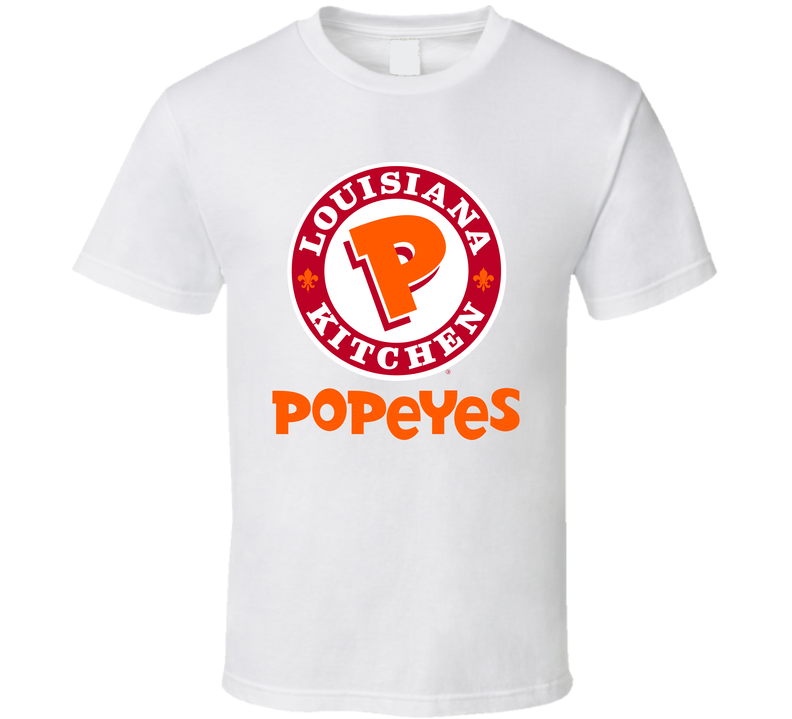 Popeyes American Favorite Fast Food White Unisex T Shirt Popeyes American Favorite Fast Food White Unisex T Shirt