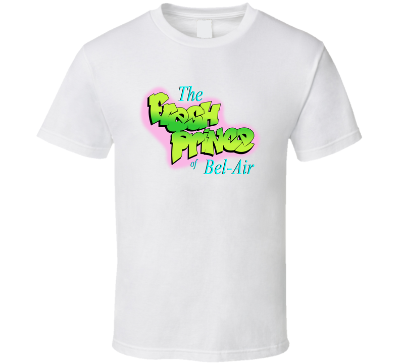 Fresh Prince Of Bel-air Logo Will Smith Retro 90s Tv Show Fan White Unisex T Shirt Fresh Prince Of Bel-air Logo Will Smith Retro 90s Tv Show Fan White Unisex T Shirt
