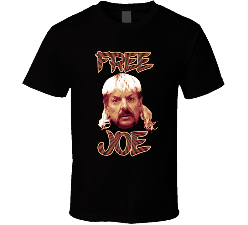 Free Joe Exotic Tiger King Pop Art Black Unisex T Shirt Free Joe Exotic Tiger King Pop Art Black Unisex T Shirt