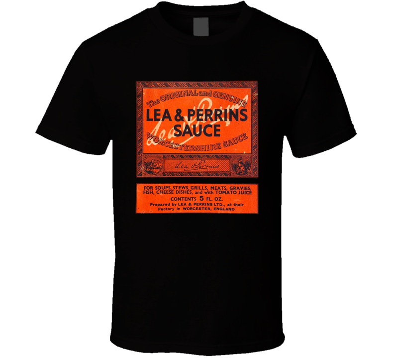 Lea Perrins Worchestershire Sauce Halloween Costume Black Unisex T Shirt Lea Perrins Worchestershire Sauce Halloween Costume Black Unisex T Shirt