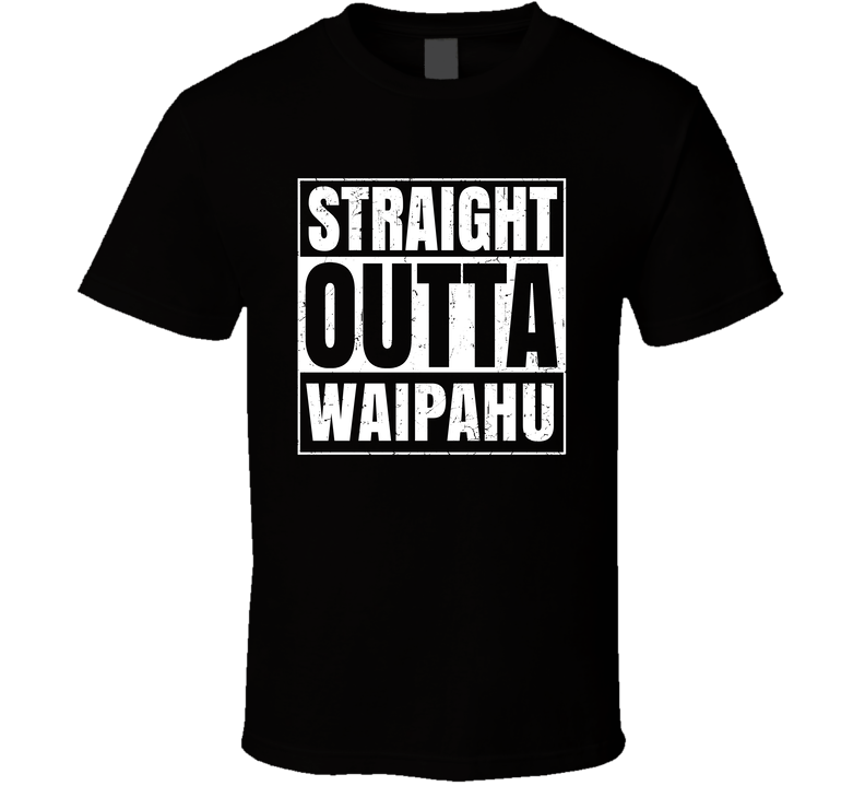 Straight Outta Waipahu Hawaii City Compton Parody Grunge Black Unisex T Shirt Straight Outta Waipahu Hawaii City Compton Parody Grunge Black Unisex T Shirt