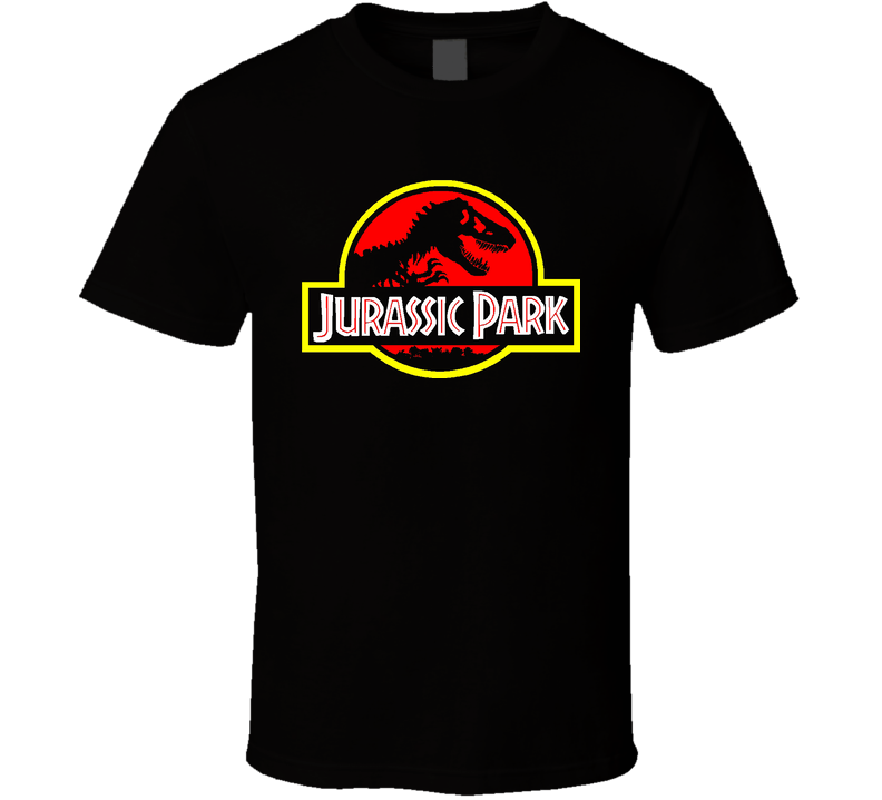 Jurassic Park Symbol Movie Book Black Unisex T Shirt