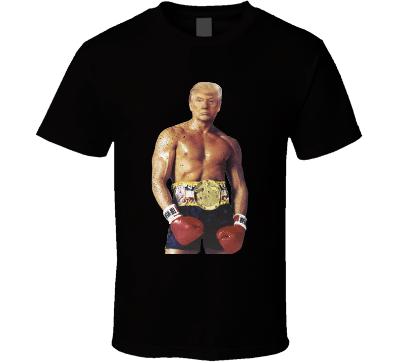 Donald Trump Rocky Balboa Fighter Black Unisex T Shirt Donald Trump Rocky Balboa Fighter Black Unisex T Shirt