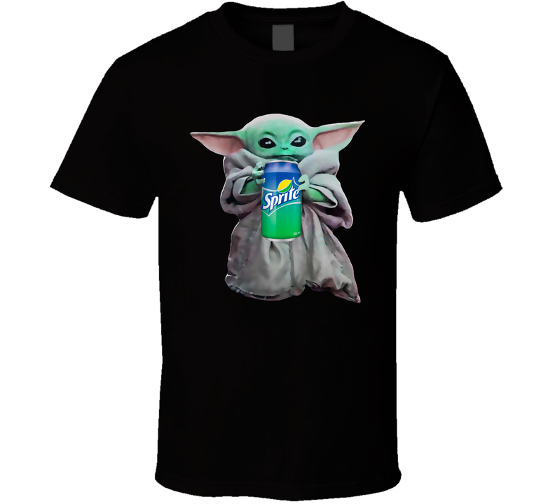 Baby Yoda The Child Mandalorian Sprite Soda Pop Drink Black Unisex T Shirt Baby Yoda The Child Mandalorian Sprite Soda Pop Drink Black Unisex T Shirt