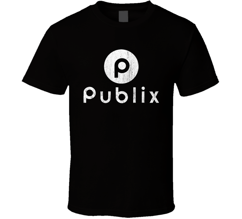 Publix Grocery Store Company Logo Vintage Grunge Look Black Unisex T Shirt Publix Grocery Store Company Logo Vintage Grunge Look Black Unisex T Shirt