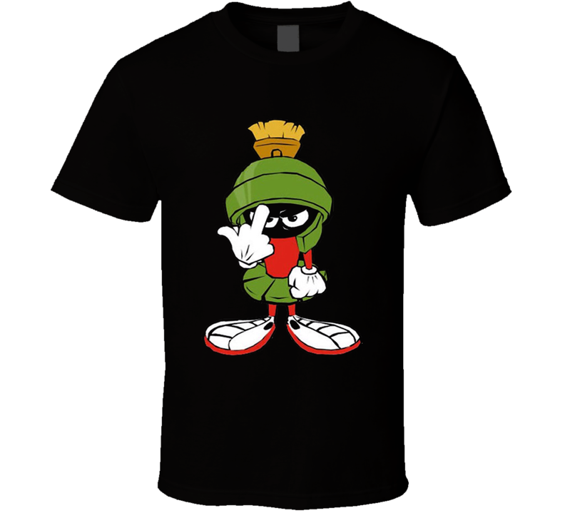 Lg Marvin The Martian Character Green Black Unisex T Shirt Lg Marvin The Martian Character Green Black Unisex T Shirt