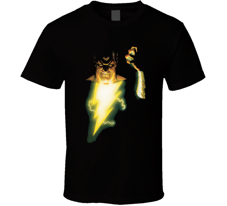 Black Adam Shazam Captain Marvel Cartoon Black Unisex T Shirt Black Adam Shazam Captain Marvel Cartoon Black Unisex T Shirt