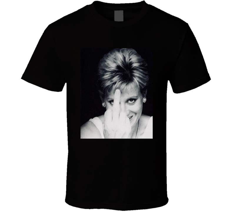 Princess Diana Middle Finger Funny Black Unisex T Shirt