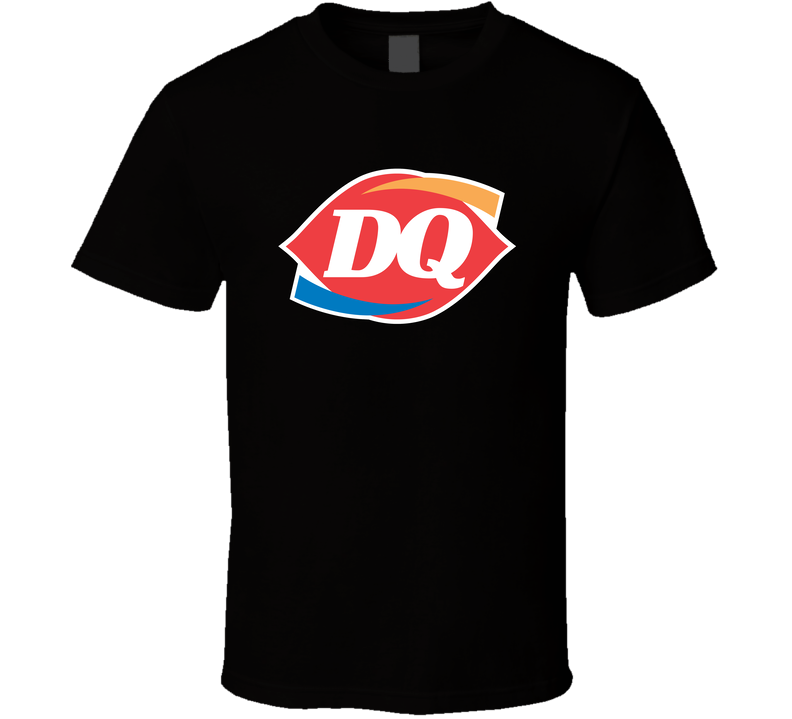 Dairy Queen Ice Cream Logo Black Unisex T Shirt